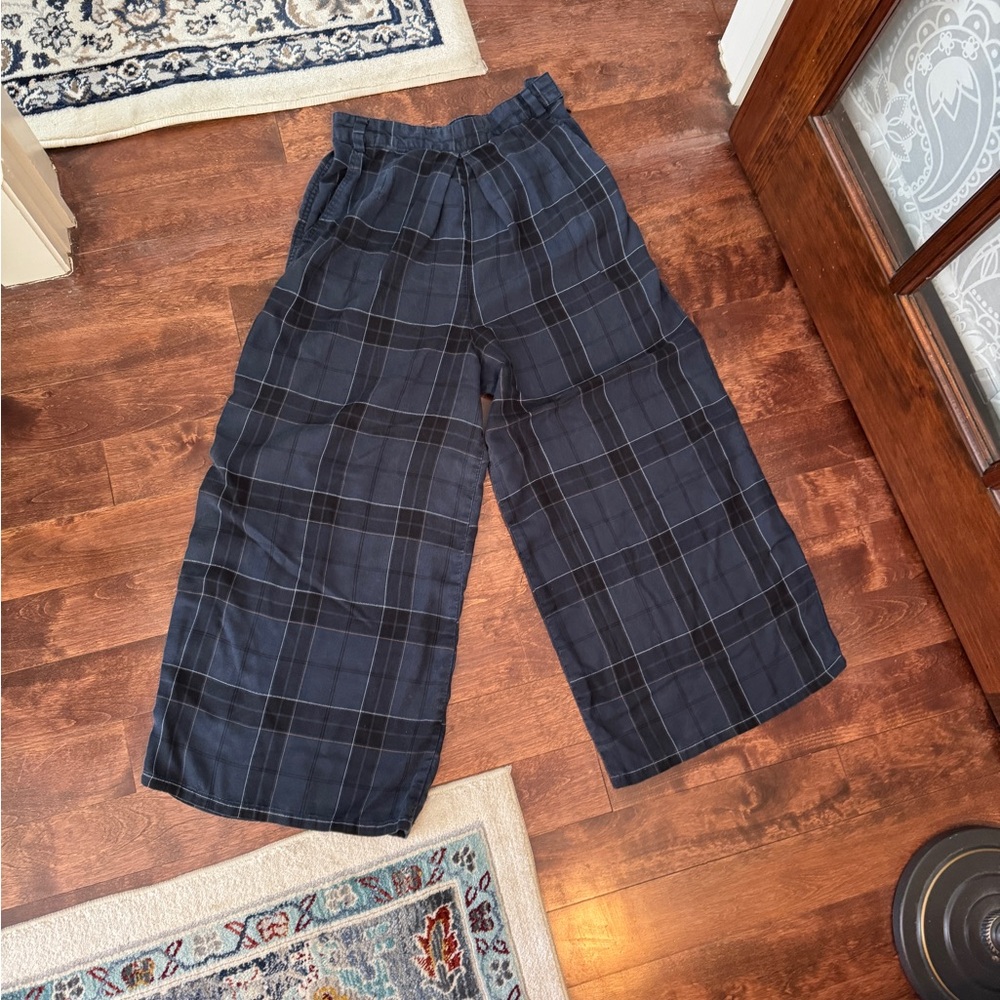OBEY Blue + Black Plaid Pants